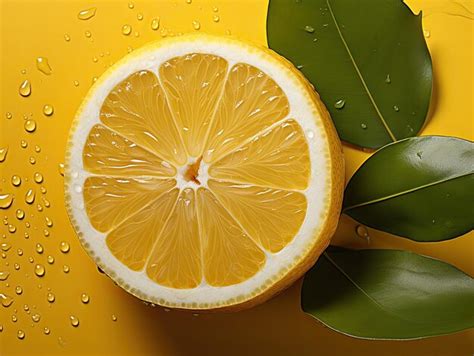 Premium Photo Juicy Citrus Lemon Fruit On A Dark Background With