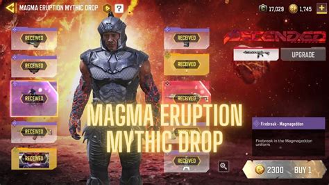 New Magma Eruption Mythic Drop Lucky Draw Youtube