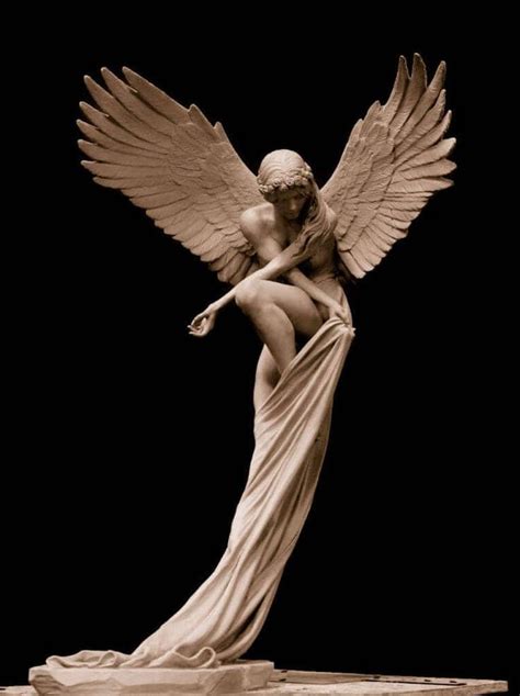 Ethereal Angel Sculpture Appears to Effortlessly Float Above the Ground ...