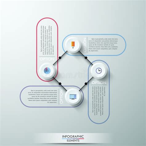 C Rculos Numerados Dise O Infographic Con Su Fondo Del Texto Y De La