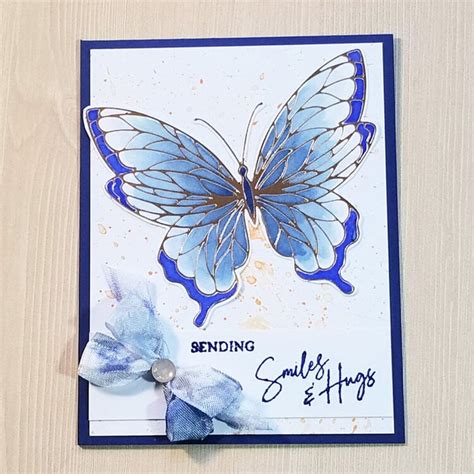 Pinkfresh Hot Foil Butterflies Sending Hugs And Smiles Project Idea