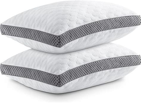 Bedstory Gel Memory Foam Pillows Queen Size Pack Adjustable Shredded