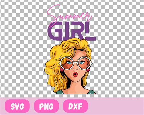 Summer Girl Svg Summer Cut Files Cricut Cut Files Silhouette Files