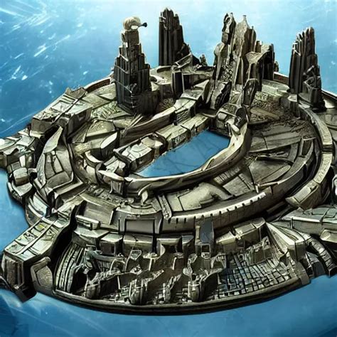 Stargate Atlantis City of Atlantis | Stable Diffusion