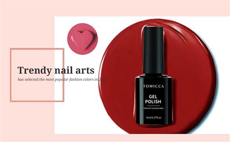Tomicca Uv Nagellack Shellac Nude Gr N Rot Rosa Gel Nagellack Set Pastel Farben Gellack F R