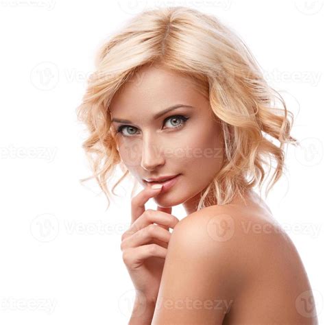 Portrait Of Beautiful Blonde Girl With Pretty Face Stock Photo At Vecteezy