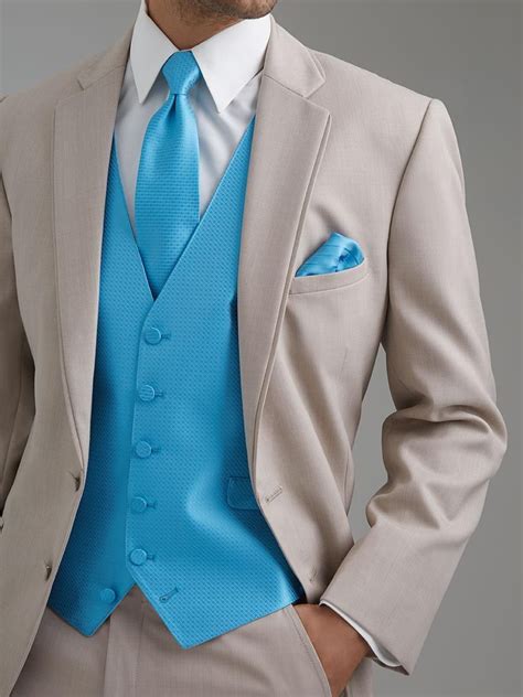 Leisure Slim Fit Two Buttons Business Groom Tuxedos Notch Lapel Beige Groomsmen Suits 2014