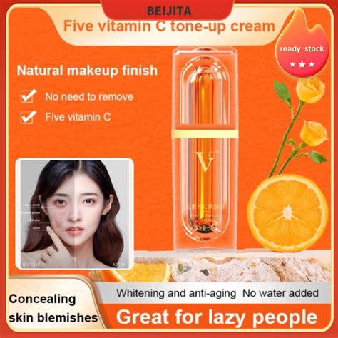 Ready Stockmakeup Plain Face Cream Five Vitamin C Vc Makeup Cream Vc