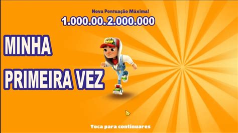 MINHA PRIMEIRA VEZ JOGANDO SUBWAY SURFERS YouTube