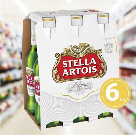 ENCERRADO Cerveja Stella Artois Long Neck 330ml Pack 6 Unidades