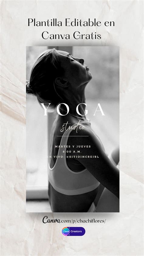 Plantilla Gratis Y Editable En Canva Historia Instagram Yoga Follower