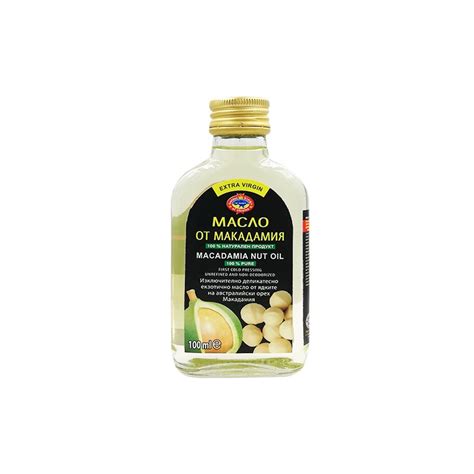 Масло от макадамия, студено пресовано, Агроселпром, 100 мл.