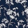 LILLIAN AUGUST 30 75 Sq Ft Luxe Haven Hampton Blue Floral Mist Vinyl