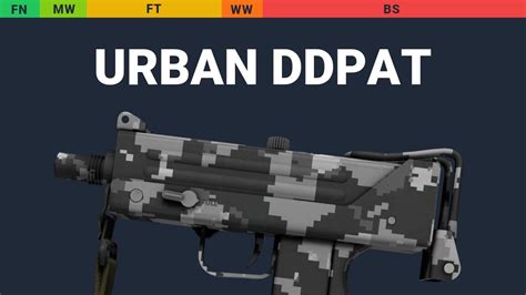 Mac 10 Urban Ddpat Skin Float And Wear Preview Youtube