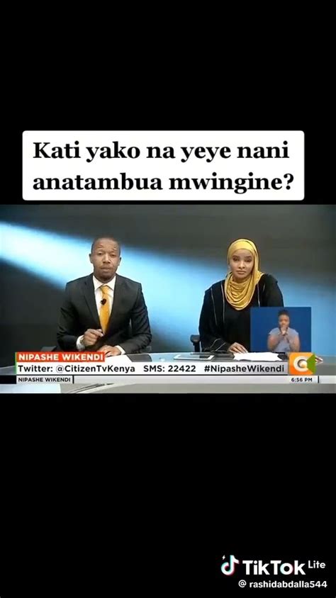 Kati Yako Na Yeye Nani Anatambua Mwingine Viral Clip Of Rashid Abdalla