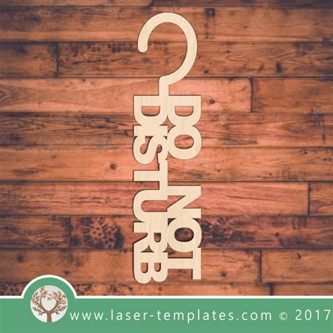 Do Not Disturb Door Hanger Laser Ready Templates