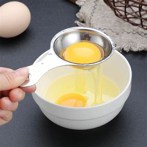 1pcs Stainless Steel Egg White Separator Egg Yolk Separator Egg Filter