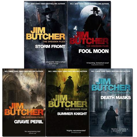 Jim Butcher Dresden Files Series 1 Collection 5 Books Set By Jim