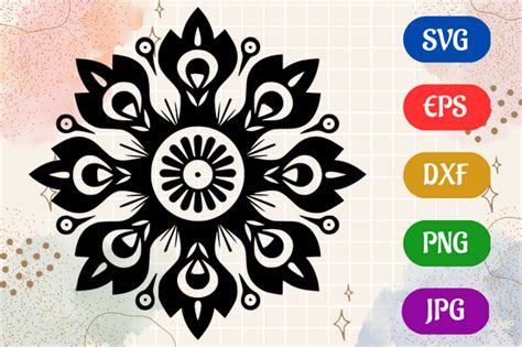 Mandala | Silhouette SVG EPS DXF Vector Graphic by Creative Oasis ...