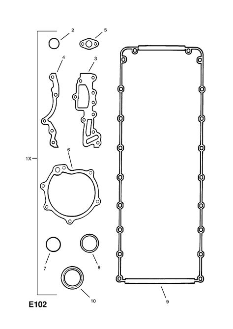 Opel Omega A Engine Gasket Sets Opel Epc Online Nemigaparts