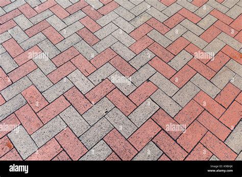 Red and Gray Bricks Pavement Pattern Background Stock Photo - Alamy