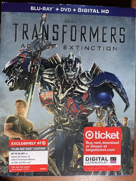 Transformers Age Of Extinction Blu Ray DVD 2014 J0514 32429149947