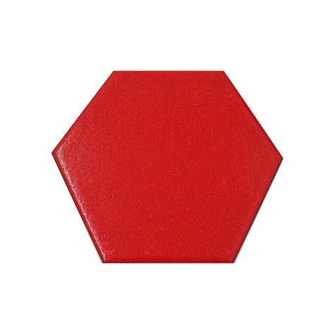 Carrelage Hexagonal Rouge X Tomette La Piece