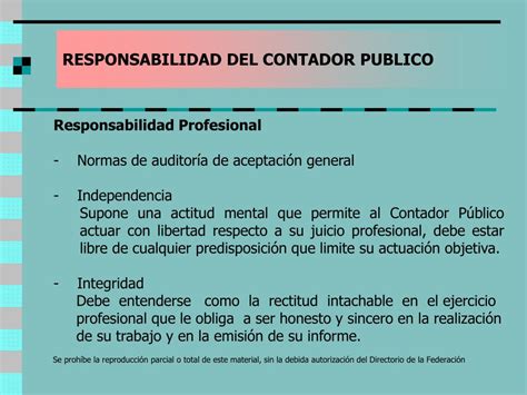 Ppt El Contador Público Su Responsabilidad Profesional Powerpoint