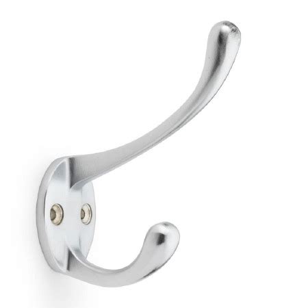 Victorian Hat Coat Hook Satin Chrome Broughtons Lighting Ironmongery