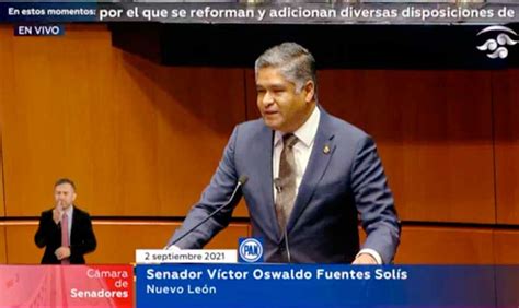 Senador Víctor Fuentes Solís Para Hablar A Favor Del Proyecto De Decreto En Materia De