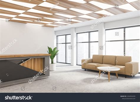 Interior Modern Corporate Office Waiting Room Stock Illustration ...