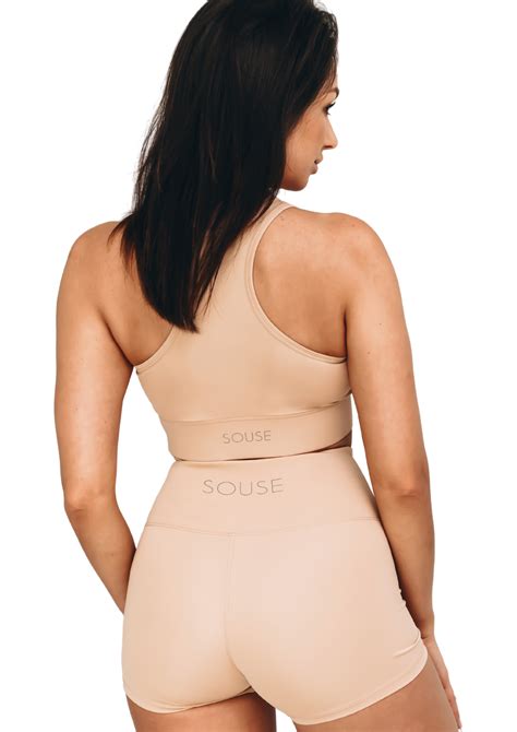 Spodenki wyszczuplające Souse Basic szorty nude LionGym