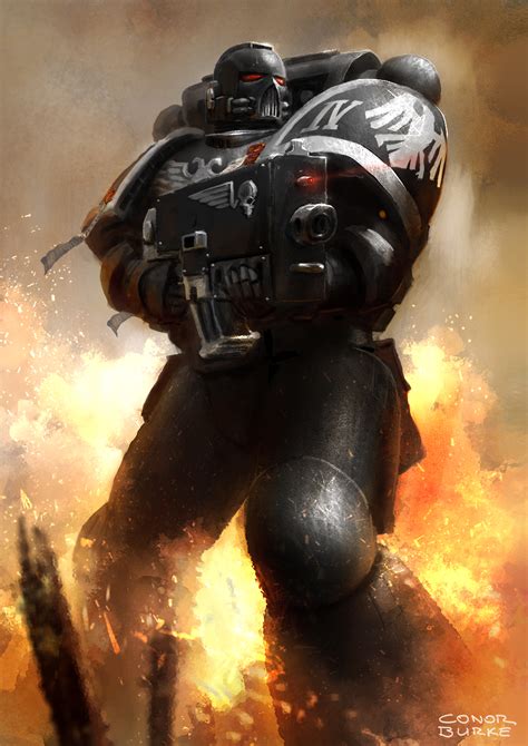 Raven Guard Space Marine By Conorburkeart On Deviantart