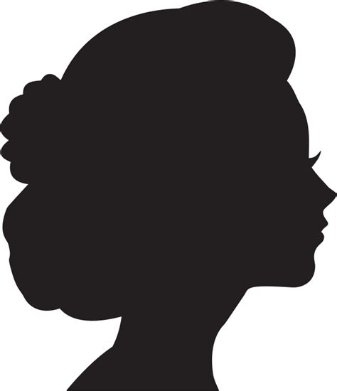 Woman Silhouette Female Clip Art Side Profile Png Download 666774