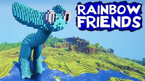 I Built The World S Biggest Rainbow Friends Cyan In Minecraft YouTube