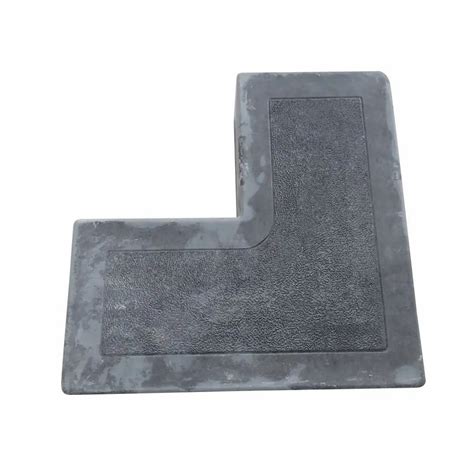 Gray L Shaped Concrete Interlocking Paver Block For Flooring Size