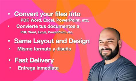 Convert And Format Pdf Into Word Excel Ppt By Andrsquinterog Fiverr