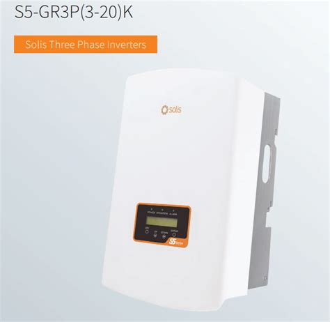 Solis On Grid Solar Inverter 5kw S5 3phase Dual Mppt Dc Full Range