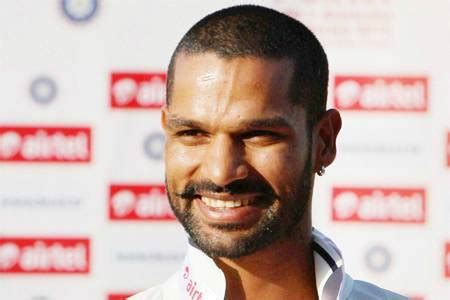 Shikhar Dhawan Moustache Style