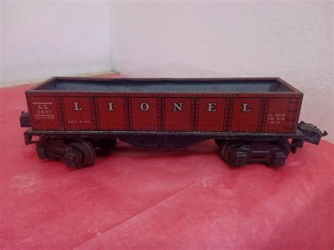 Vintage Metal Toy Train, Lionel Train Coal Car Tin and Metal O Gauge ...