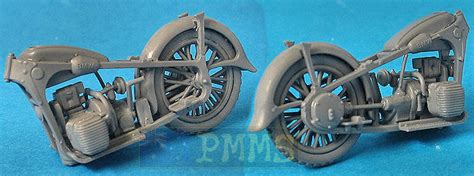 Ibg Models 35001 Bmw R12 With Side Car Civilian Versions