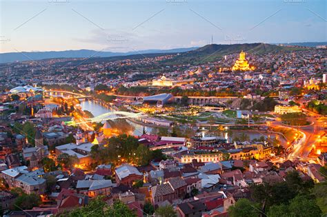 Tbilisi city skyline, Georgia | High-Quality Architecture Stock Photos ... 