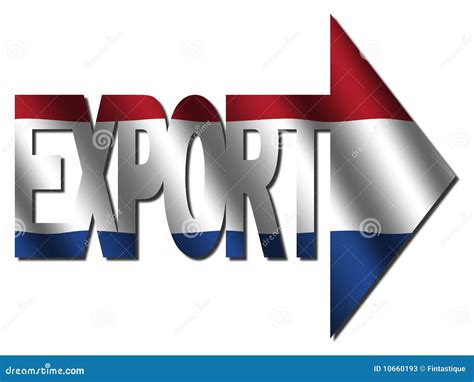 Dutch export text stock illustration. Illustration of arrow - 10660193
