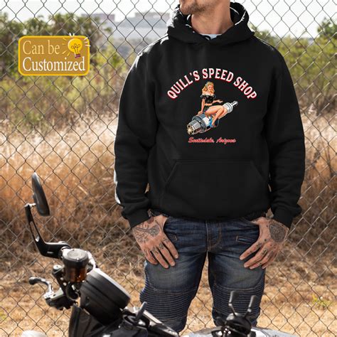 Personalized Pinup Girl Spark Plug Hot Rod Garage T Shirts Dingmun