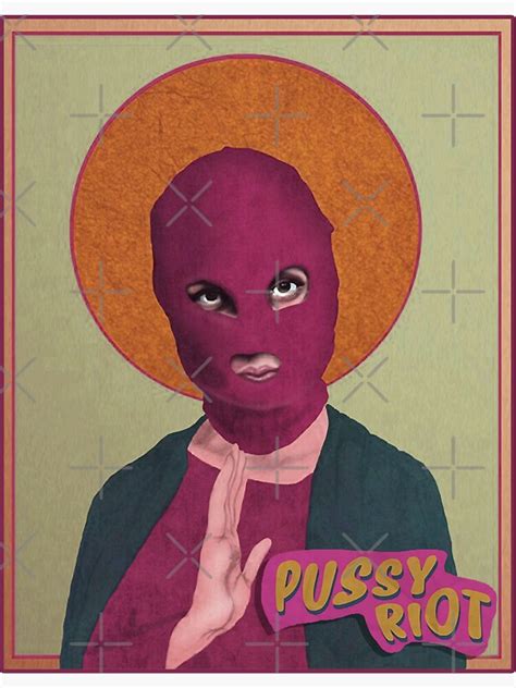 Funny Gift Pussy Provocative Riot Punk Rock Retro Wave Sticker For Sale By Jichioluu Redbubble