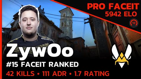 ZywOo Vitality With 42 Kills W Spinx Juanflatroo INFERNO FACEIT LVL