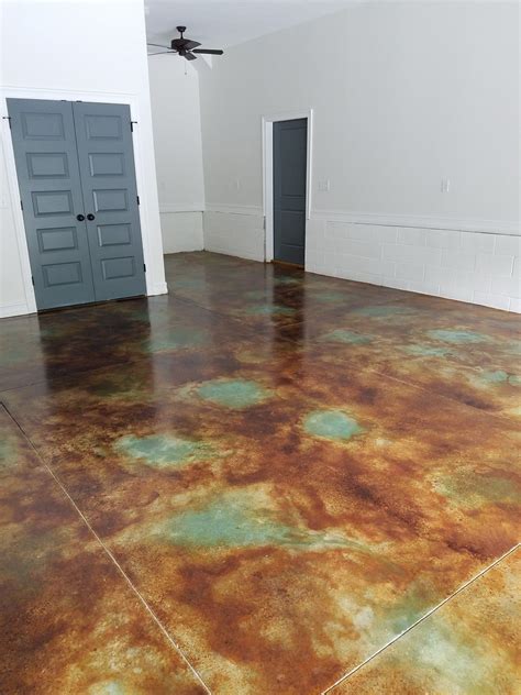 Seagrass Green Concrete Acid Stain Gallery Concrete Stained Floors