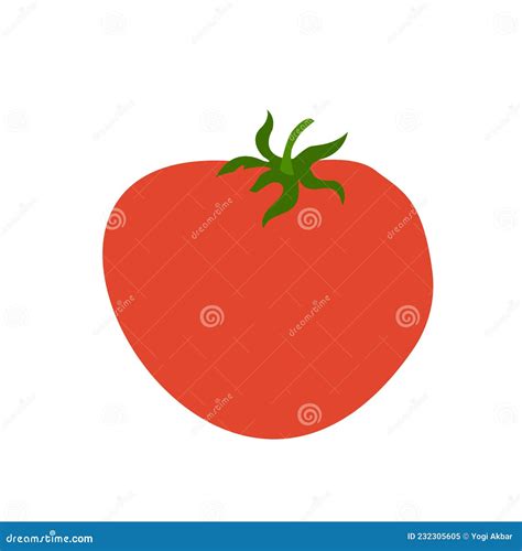 Icono Del Tomate Maduro Vegetales Aislados En Imagen Vectorial Blanca