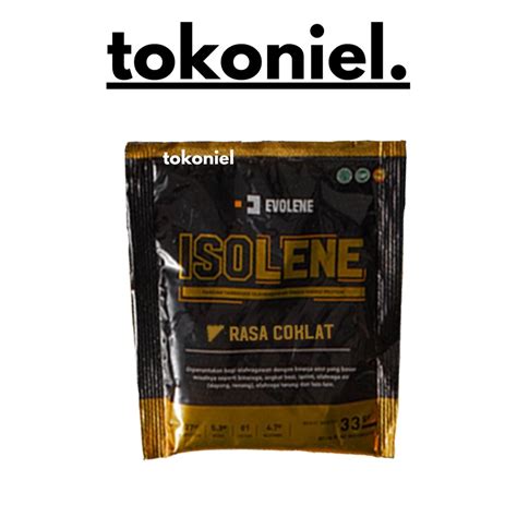 Jual Evolene Isolene Whey Protein Isolate 33 Gr 1 Sachet Original BPOM