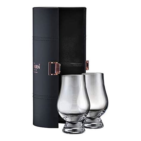 Glencairn Whisky Glass Set Of Two In Leather Travel Case Pricepulse